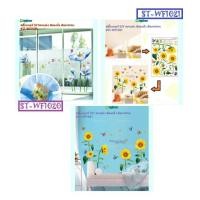 ราคา พร้อมส่ง สติ๊กเกอร์ติดผนัง ติดกระจก ลายดอกไม้ diyตกแต่งบ้าน คอนโด ร้านค้า สำนักงาน Set3 #WF102.. (6660164510)