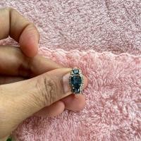 ราคา แหวนมือสองทองแท้ 10K เพชรแท้ พลอยแท้ (20775247760)
