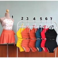 ราคา Minimal swimsuit ชุดว่ายน้ำผู้หญิง bikinivintage (3541978448)