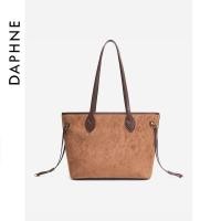 ราคา 11Daphne/Daphne French Tote Bag กระเป๋าสะพายพิมพ์ใต้วงแขน Retro ฤดูใบไม้ร่วงฤดูหนาวหญิงกระเป๋า250662220260405 (48658266004)