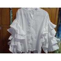 ราคา เสื้อแขนยาวฟรุ้งฟริ้ง สีขาว (14809605685)