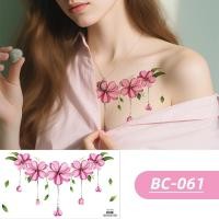 ราคา สติกเกอร์ลาย temporary tattoo ดอกไม้และผีเสื้อกันน้ำ สำหรับตกแต่งร่างกายและงานปาร์ตี้ (55802817982)