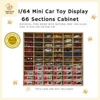 ราคา ชั้นวางรถของเล่นไม้ ชั้นโชว์โมเดลรถ รถของเล่นเด็ก Montessori wooden Shelf Show Case for 1/64 Car Toys Tomica/ Hot Wheels (20689930759)