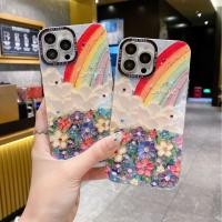 ราคา ภาพสีน้ํามันทะเลดอกไม้สีรุ้ง ไอโฟน17โปรแม็กซ์ เคสโทรศัพท์เพชรกระพริบ 16 แอปเปิล 15 หรูหรากันกระแทกเคสป้องกัน 13 (41928953867)