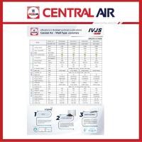 ราคา แอร์ เซ็นทรัลแอร์ CENTRALAIR แบบติดผนัง Inverter ประหยัดไฟ เบอร์ 5 รุ่น IVJS + แถมท่อน้ำยาแอร์ 4 เมตร (29310387655)