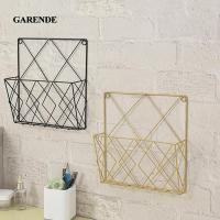 ราคา Garende ที่วางนิตยสารติดผนัง Nordic ชั้นเก็บของโลหะชั้นวางหนังสือหนังสือพิมพ์ (53406296782)