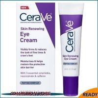 ราคา CeraVe Eye Repair Cream ครีมบํารุงรอบดวงตาสําหรับความหมองคล้ําและอาการบวมด้วยคาเฟอีนและกรดไฮยาลูโรนิก 15ml (49903190529)