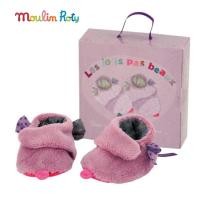 ราคา Moulin Roty ถุงเท้า รองเท้า เด็กอ่อน สำหรับเด็ก 0-9 เดือน ถุงเท้าเด็กแรกเกิด ถุงเท้าเด็กอ่อน LesJolis MR-629010 (สีม่วง) (6215719885)