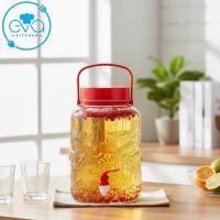 ราคา ขวดแก้วมังกรลอยน้ํา 5 ลิตรพร้อมพวย-ฝาสีแดงพร้อมที่จับคุณภาพสูง-เหยือกไวน์ฮวงจุ้ย qxr5เลเวล พร้อมวาล์วเทสะดวก (57704189014)