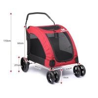 ราคา Dodopet รถเข็นสุนัข JX058 จุ50กก 4ล้อ รถเข็นหมา รถเข็นแมว พับง่าย (5862427328)