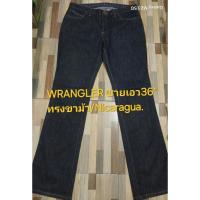ราคา Wranglerชายเอว36"ทรงขาม้าสีเข้มสภาพใหม่95% (42273328070)