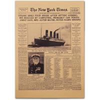 ราคา HAOHUODUO 20" x 14 "Vintage Titanic Disastery โปสเตอร์ Unframed New York Times 1912 แผ่นด้านหน้า Replica บนกระดาษคราฟท์ Retro Western Art พิมพ์สําหรับตกแต่งบ้าน Commemorating Titanics (57807488373)