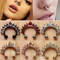 ราคา จิวจมูกปลอม แบบใส ไม่ต้องเจาะ เครื่องประดับ สําหรับผู้หญิง (14647319710)