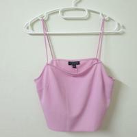 ราคา เสื่อครอปสายเดี่ยวสีชมพู TOPSHOP แท้ (6018691559)