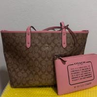 ราคา Coach City Tote In Signature Canvas Brown/Pink (48606853995)