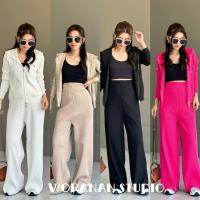 ราคา ชุดเซท 2 ชิ้น เสื้อ cardigan แขนยาวมีฮู้ด เซ๋ตไหมพรม (29127099559)