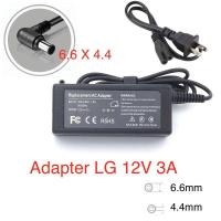 ราคา AC adapter LG LCD LED 12v 3a 6.6x 4.4mm หัวเข็ม (7661076987)