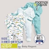 ราคา ชุดหมีคลุมเท้า แบรนด์ Mamas & Papas แท้ 100% ชุดหมี บอดี้สูท เสื้อทารก เสื้อเด็กแรกเกิด Bodysuit mamas papas 3 ชิ้น (2341670610)