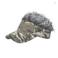 ราคา วิกผมเบสบอลหมวกวิกผมตลก SunVisor หมวกหมวกปลอมสั้นสําหรับชายผู้ใหญ่หัวล้านคนหมวก Moto423 (29784597683)