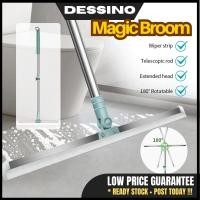 ราคา DESSINO 50 ซม.ซิลิโคน Wiper Scraper 180 ไม้กวาดไม้กวาดวิเศษ Sweeper Mop Magic Sweeper Floor Scraper (28535249626)