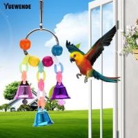 ราคา YUE※ Pet Bird Bell String Chain Parrot Bite Chewing Toy Hanging Cage Decoration (4638445368)