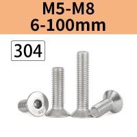 ราคา สกรูหัวจมเตเปอร์ สแตนเลส 304 M5M6M8 สกรูสกรูซ็อกเก็ตหกเหลี่ยมสแตนเลส (42557827441)