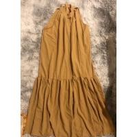 ราคา เดรสน้ำตาล เดรสยาวสีน้ำตาล (11558057030)