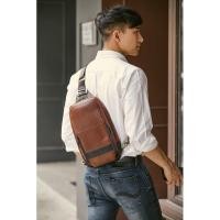 ราคา ZETTINO กระเป๋าสะพายหนังแท้ Sling Pack (1433239281)