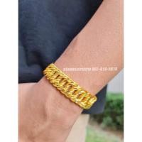 ราคา รับประกัน 1 ปี !! เลสข้อมือห่วงคู่ หนัก 5บาท ทองโคลนนิ่ง ทองชุบ ทองปลอม ทองไมครอน เศษทอง ทองหุ้ม (11513387702)