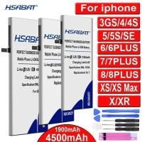 ราคา 100% แบตเตอรี่ใหม่ สำหรับ iPhone X XR 3GS 4 4S 5 5S 5C 6 7 7S 8S SE II 2 11 Pro Max 6S plus/7 8 Plus (53701246040)
