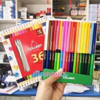 ราคา สีไม้ Colleen คอลลีน สีไม้ 2 หัว 18 แท่ง ​36 สี ​No. 787 (5264580400)