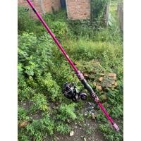 ราคา ชุดคันเบ็ด คันเบ็ด flolora สีชมพู & รอก orochi (29393491678)
