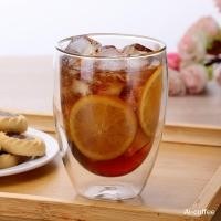 ราคา (350 ml.) แก้วกาแฟ ใส 2 ชั้น Double wall glass ขนาด 350ml กันความร้อน ใส่น้ำร้อน เย็น ได้ แก้วกาแฟสองชั้น ฉนวนกันร้อ (6691430703)