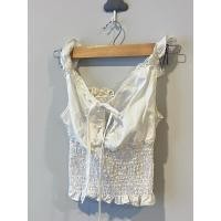 ราคา พร้อมส่ง เสื้อลูกไม้ สีขาว (26862012583)