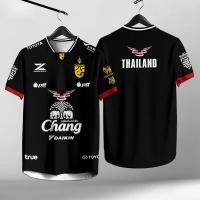 ราคา เสื้อทีมฟุตบอลทีมชาติไทย ชาย ระบายอากาศ ใส่สบาย มีหลากหลายสี (41459943071)