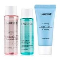 ราคา Laneige คลีนซิ่ง Trial Kit 3 ชิ้นพร้อมกระเป๋า (9115605263)