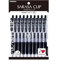 ราคา Made in Japan Zebra Gel Ballpoint Pen Sarasa Clip 0.5 Black 10-Pack P-JJ15-BK10 (53353236906)