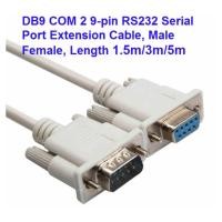 ราคา DB9 COM 9-pin RS232 Serial Port Extension Cable, Male Female, Length 1.5m/3m/5m (50006648190)
