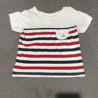 ราคา เสื้อยืดลายทาง ขาว แดง น้ำเงิน ไซส์ 90 (8540999961)