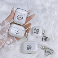 ราคา สายสีดําหน้ายิ้มเหมาะสําหรับ AirPods Pro3 Pro2 ฝาครอบหูฟังไร้สายบลูทูธ Apple AirPods1/2nd Generation 3rd Generation ฝาครอบป้องกัน (45155860399)