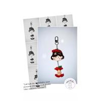 ราคา พวงกุญแจดินปั้นสาวน้อยงานปั้นดินhandmade (42117899360)