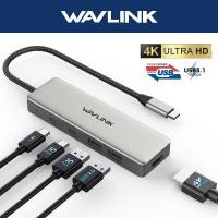 ราคา WAVLINK 5-In-1 Type C USB HUB พร้อม 4K HDMI, 85W, 2 พอร์ต USB 3.1 10Gbps, 1 พอร์ต USB A 2.0 สําหรับ MacBook Air/Pro (56307266990)