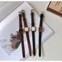 ราคา นาฬิกาข้อมือหน้าปัดสี่เหลี่ยม สายหนัง (23157339903)