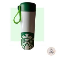 ราคา ขวดน้ำสตาร์บัคสีเขียวขาวลายนางเงือก Starbucks Bottle Supergraphic Siren (21755166830)