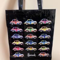 ราคา *พร้อมส่ง* Harrods Shopping Bag รุ่น Vintage Car ของแท้ แถมฟรี ถุงพลาสติก Harrods (4331514462)