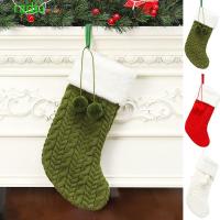 ราคา RADIANTZAP Merry Christmas ถุงเท้า,สีแดง/สีเขียว/สีขาวส่วนบุคคลคริสต์มาสถักถุงน่อง,น่ารักแขวนขนาดใหญ่ความจุจี้ต้นคริสต์มาสปีใหม่ (48058180981)