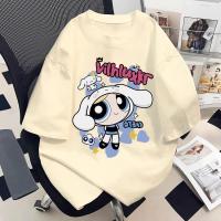 ราคา 【สาวอวบ】✨ เสื้อยืด แขนสั้น เสื้อยืดคอกลม ใส่สบาย oversize ลายการ์ตูน แฟชั่นเกาหลี (41718999129)