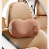 ราคา ✨พร้อมส่ง✨Line FRIENDS รถ Headrest การ ์ ตูนคอหมอนยืดหยุ ่ นสูงหมอนรองคอน ่ ารักหมอนรองคอรถหน ่ วยความจําโฟมหมอนรองคอ (28750966174)