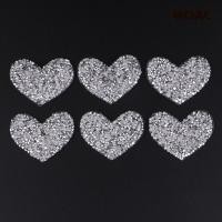 ราคา เหล็กปักประดับเลื่อมแพทช์หัวใจ สำหรับงานเย็บผ้า DIY 6 ชิ้น (52456681544)