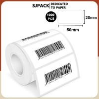 ราคา SJPACK 50x30 มม.1000ดวง สติกเกอร์กระดาษความร้อน สำหรับฉลากบาร์โค้ดกระดาษม้วนฉลากเหนียว (19045158230)